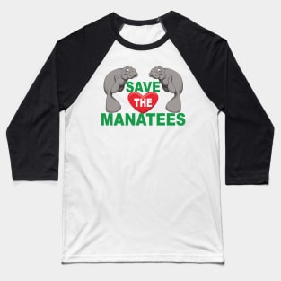 Save the Manatees Baseball T-Shirt